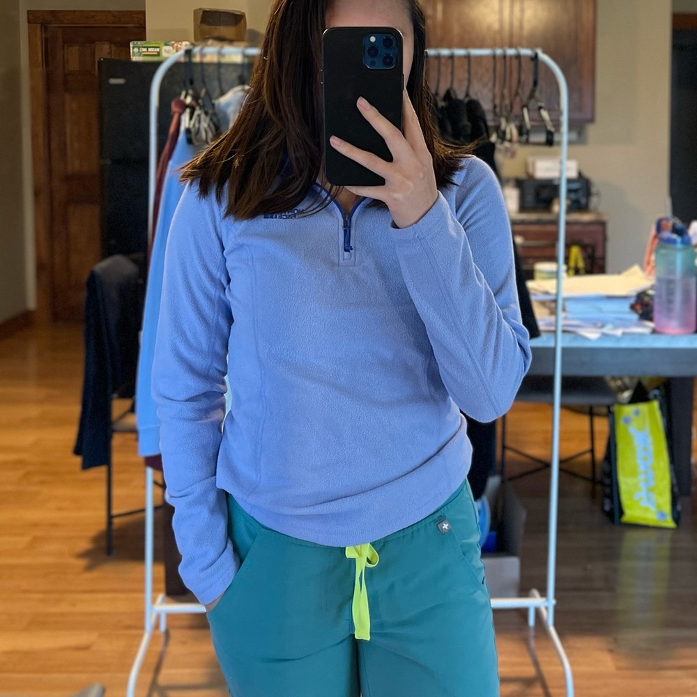 The North Face Women Quarter-Zip Fleece Pullover Long Sleeve (Size XS)